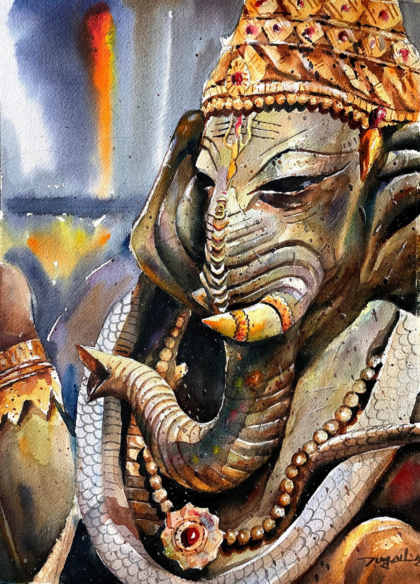 Lord Ganesha Painting