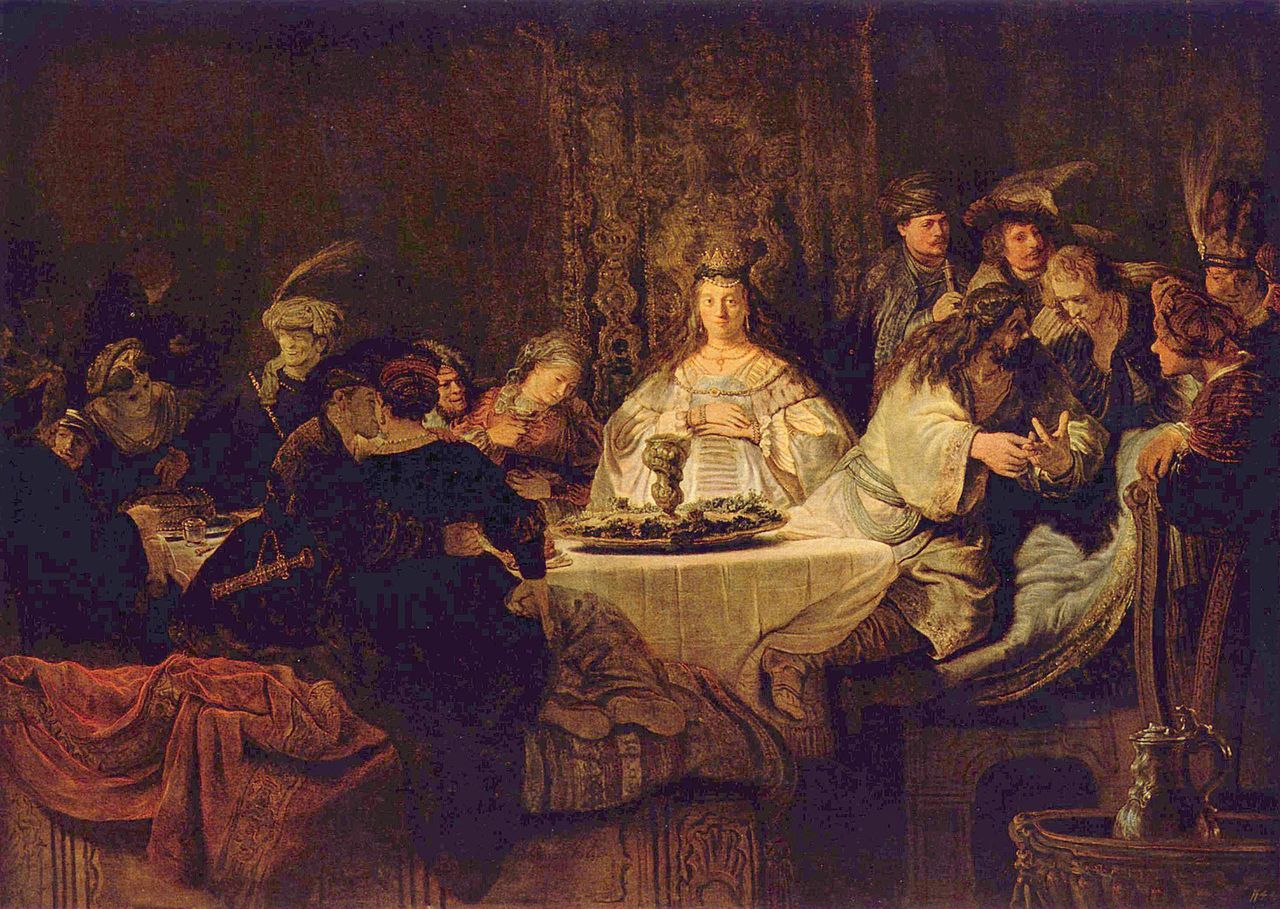 The Wedding Feast of Samson(1638) by Rembrandt