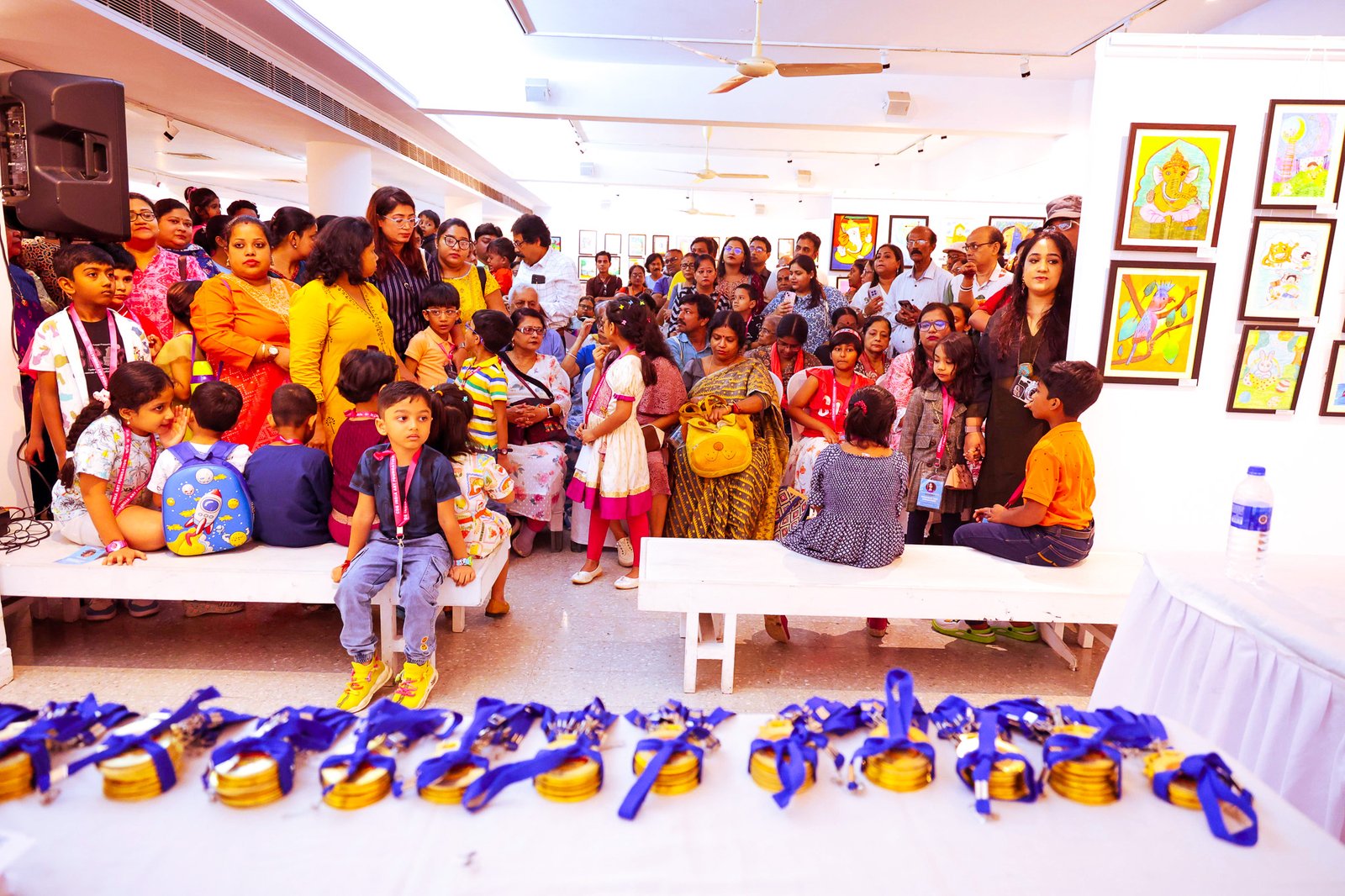 Award evening moments with children and parents