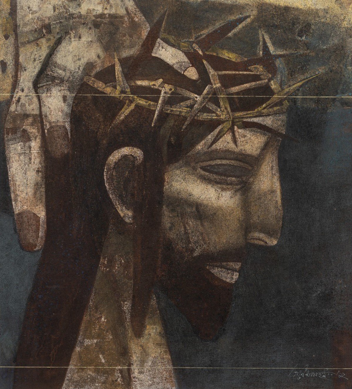 Coronation , Tempera on Canvas , 21 x 17.5 inches , 1992
