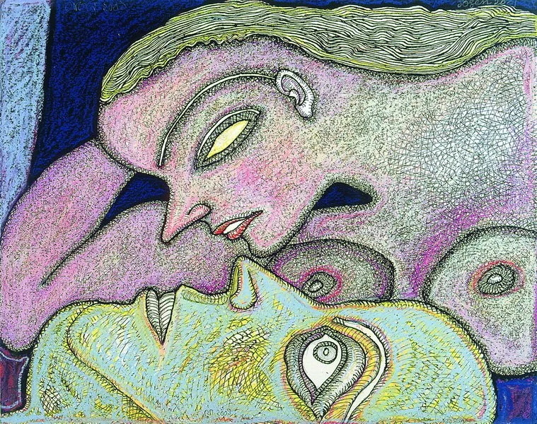 Cross hash work of Jogen Chowdhury