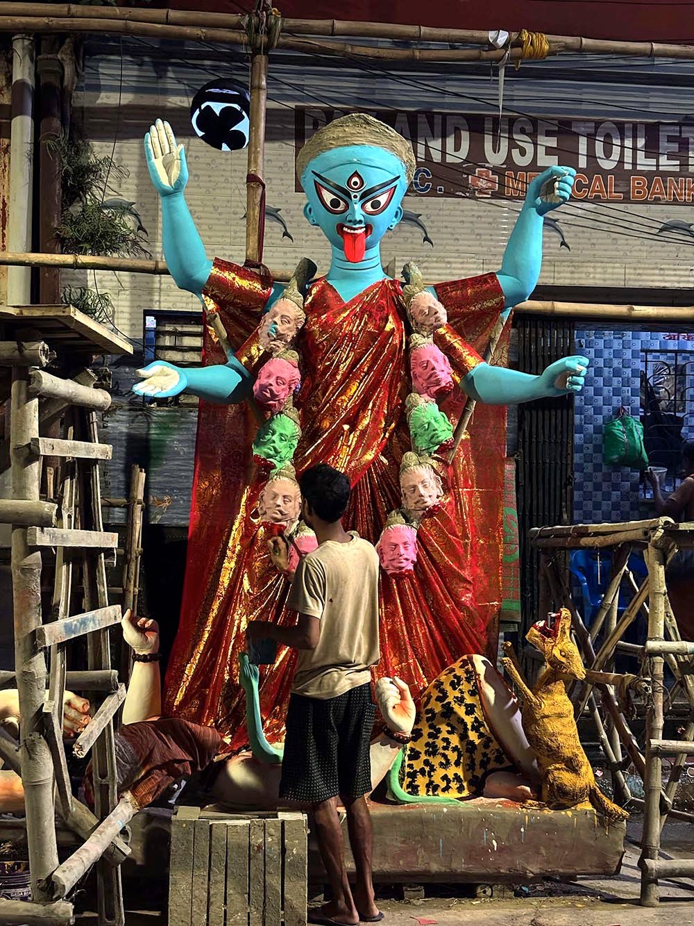 Kumartuli during Kalipuja 2