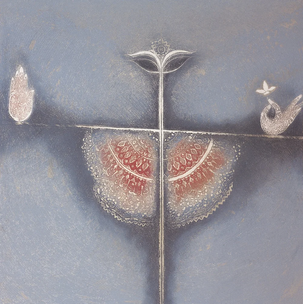 Printmaking in India: History, Techniques, and Cultural Legacy 11 Sanat Kar | Deity of Peace | Etching | 19.5 x 19.5 in | 1971 Akar prakar