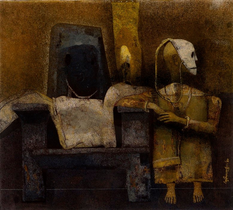 the throne ganesh pyne paintings