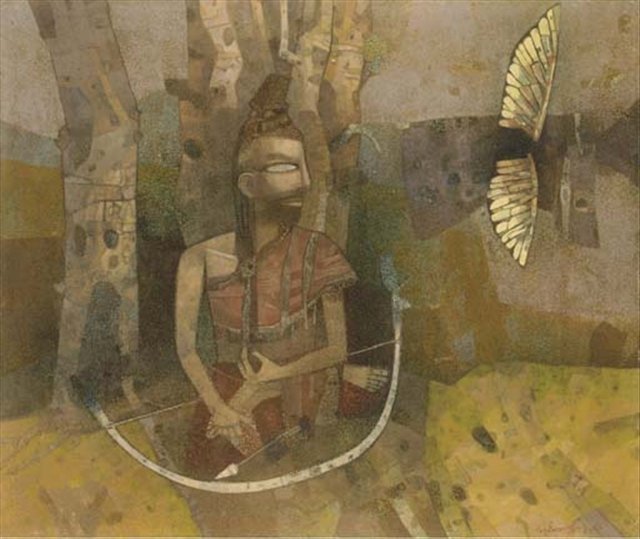 wings ganesh pyne paintings