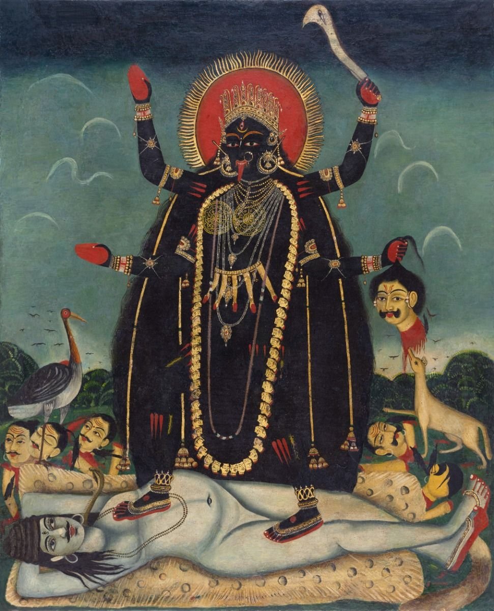 Dakshinakali year middle to late 19th century size 29.0 × 23.7 in. DAG