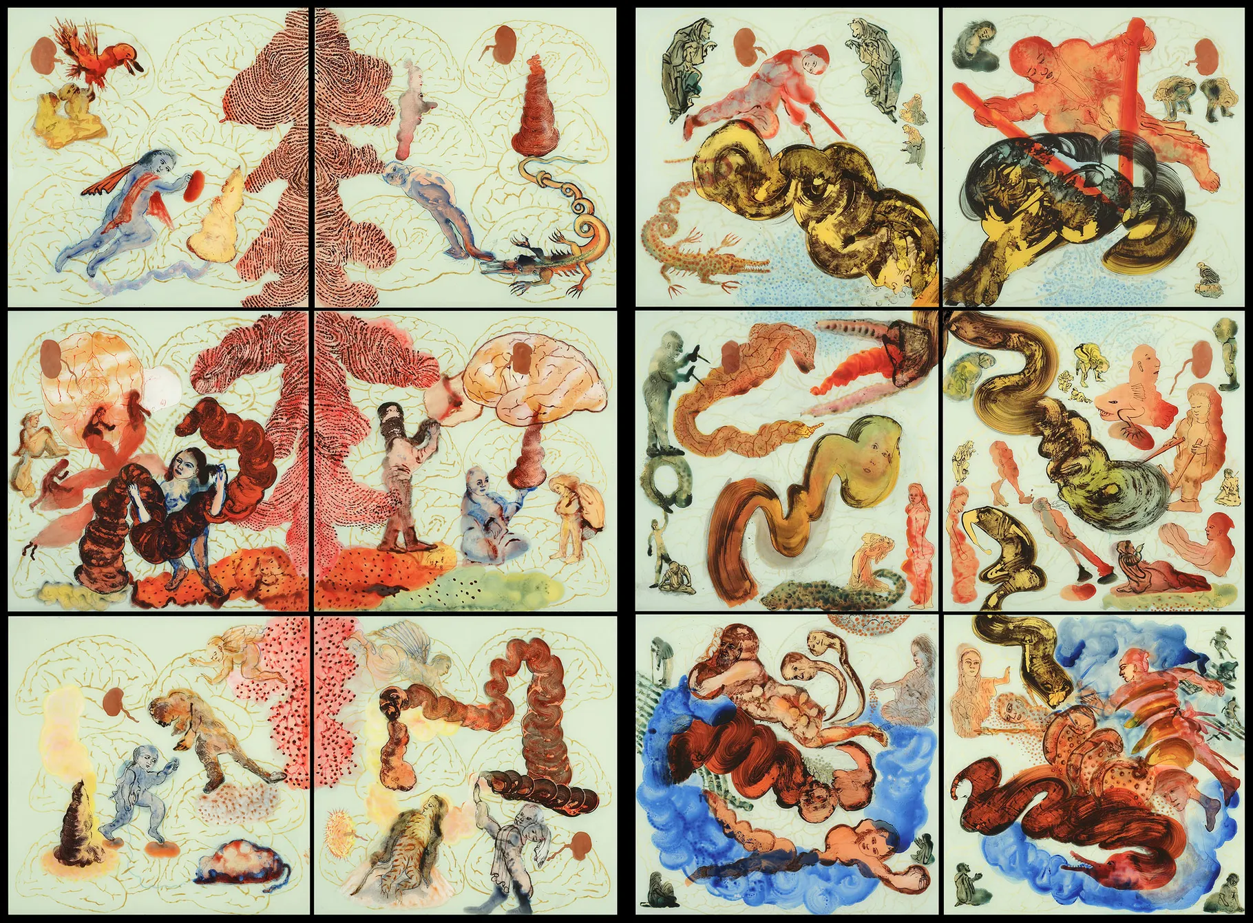 Nalini Malani and the Formation of a Feminist Visual Language 2 Nalini Malani Tales of Good and Evil, 2008