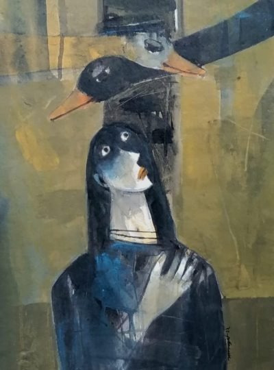 Composotion-1-Paintings-of-artist-Mihir-Kayal