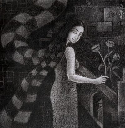 FANTASY-SERIES-4-CHARCOAL-10×10