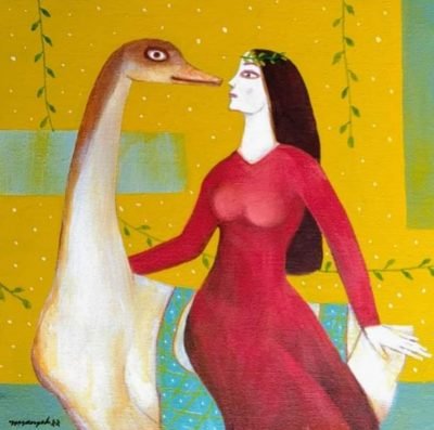 Lady-Love-Paintings-of-artist-Mihir-Kayal