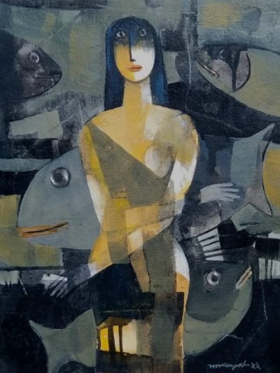 Sheild-Paintings-of-artist-Mihir-Kayal