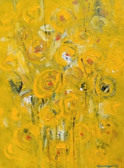 The-Yellow-Flowers-Paintings-of-artist-Mihir-Kayal